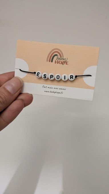 Bracelets mots "Guerrière" & "Espoir"